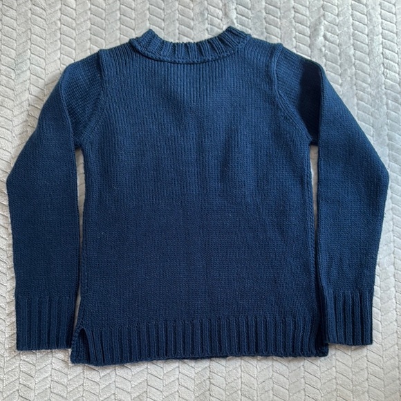 Zaraknit  Deep Blue Crew Neck Sweater Size S - Picture 5 of 7